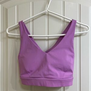 Lululemon V-Neck Lavender sports bra
